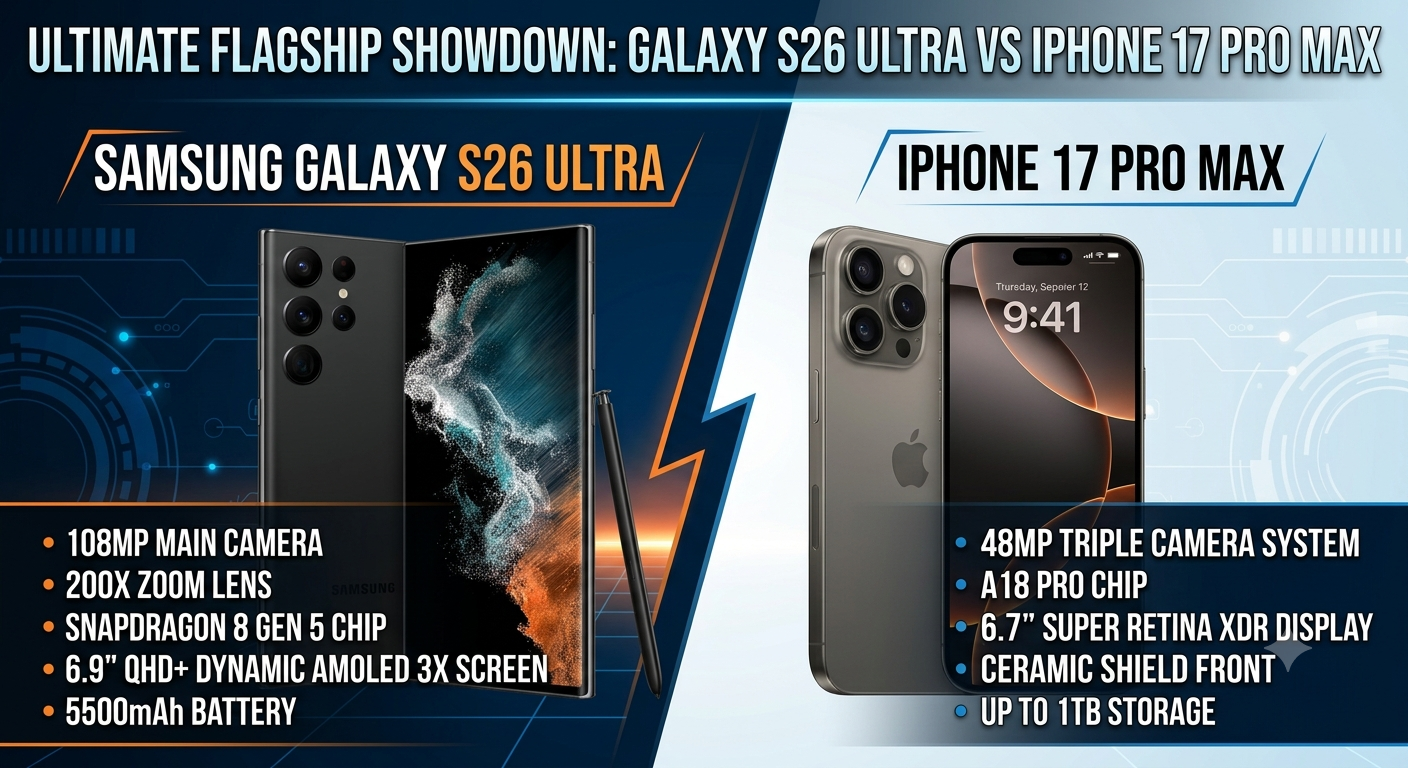 Samsung Galaxy S26 Ultra vs iPhone 17 Pro Max: Which Flagship Should You Buy?